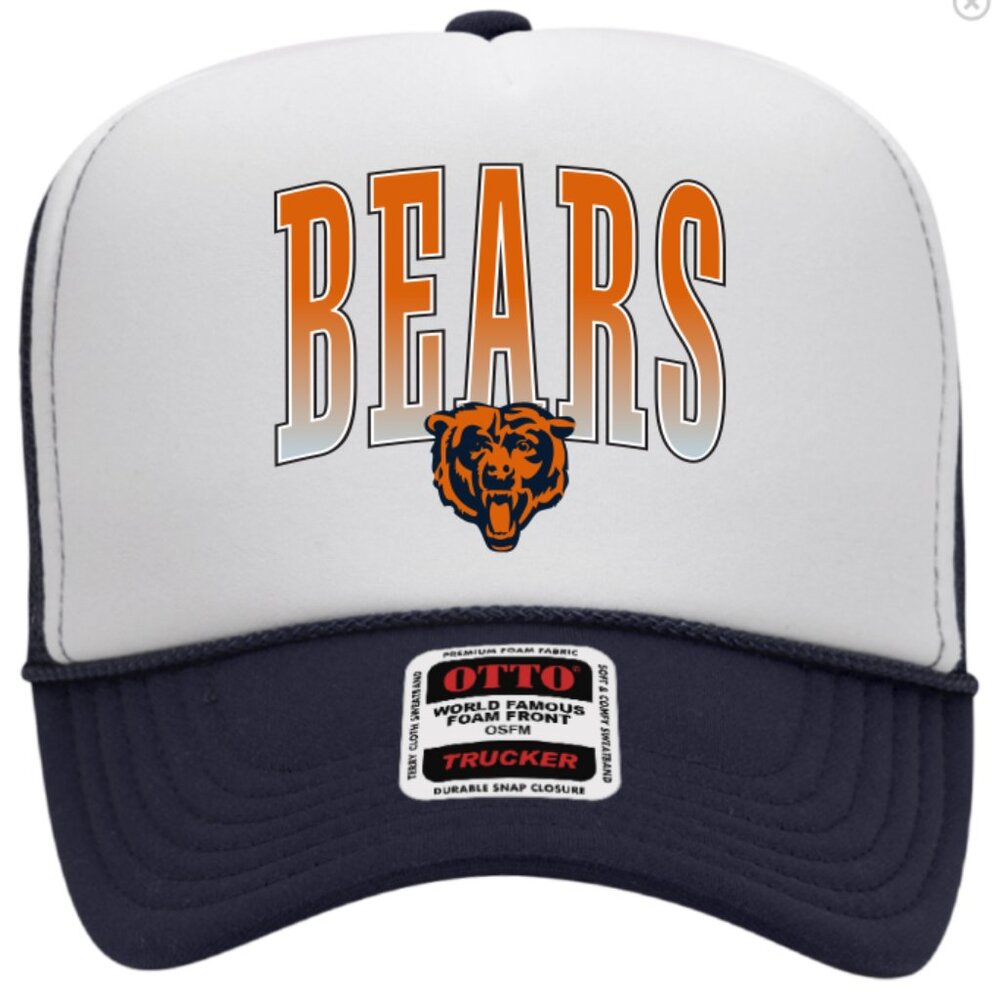 NEW - 2 Pack Chicago Bears Hat - High Profile Trucker Hat